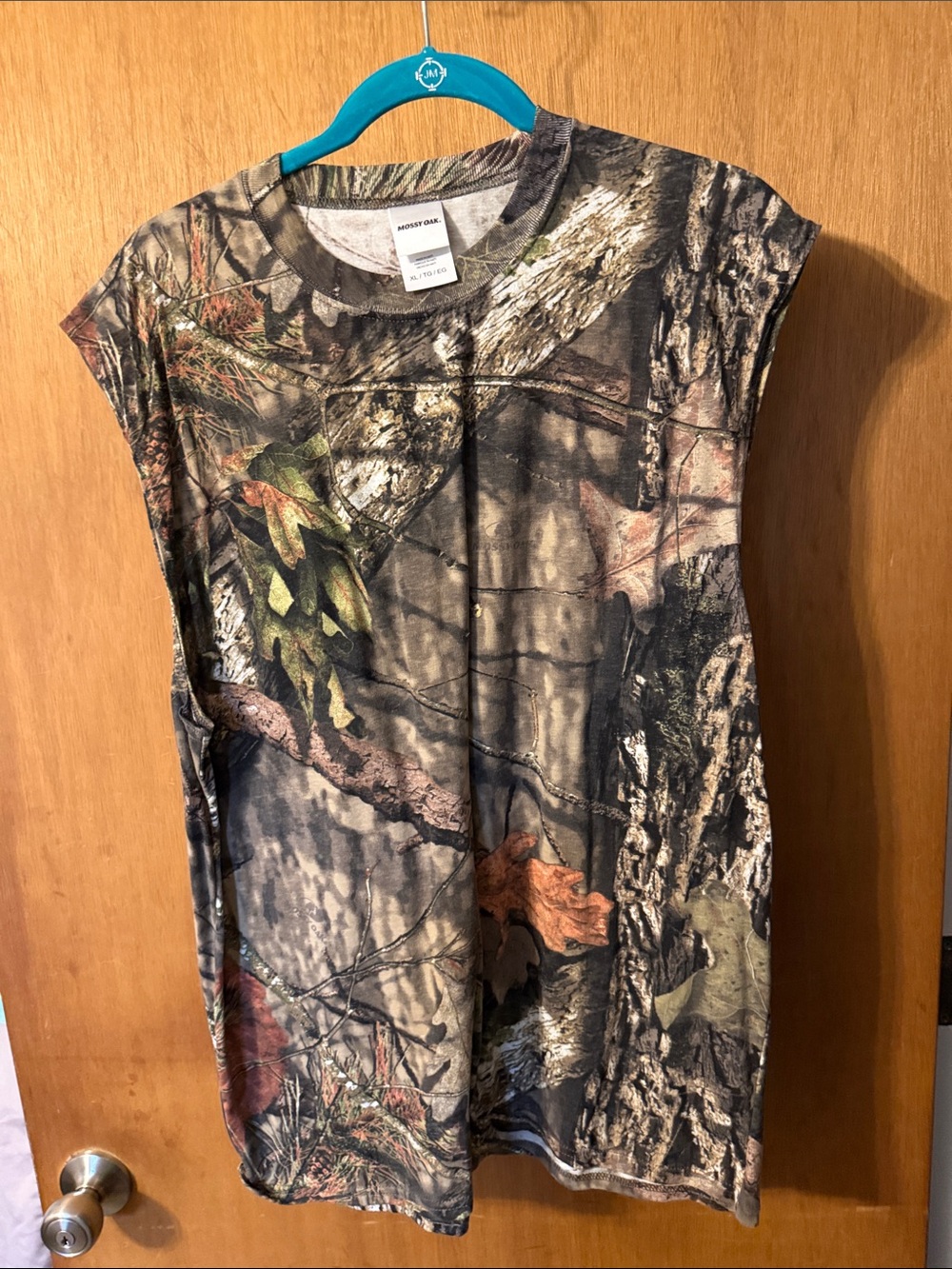 Mossy Oak Men’s Camouflage Muscle Tank in Brown and Green